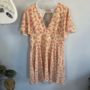 floral mini dress
